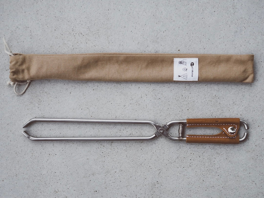 Snow Peak - モナークワークス　薪バサミ　ステンレスレザーカスタム 楽天市場】monarch works / HACHI stainless leather custom
