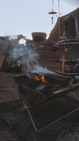 monarch fire base 真鍮×ステンレスのワンタッチ焚き火台